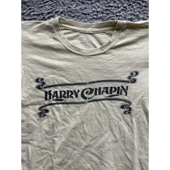 Vintage 1970s‎ Harry Chapin Every Year is World Hunger Year T-Shirt Small - Picture 3 of 9